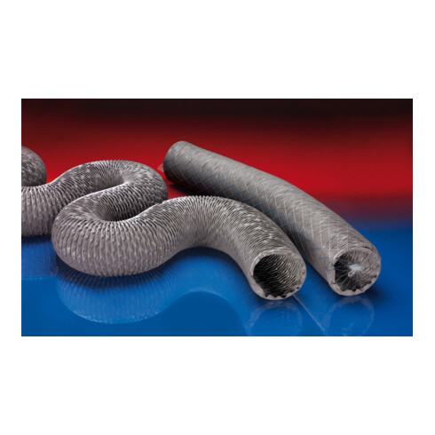 Norres PROTAPE® Tuyau d'aspiration/soufflage PVC 371 gris 110 mm 10 m