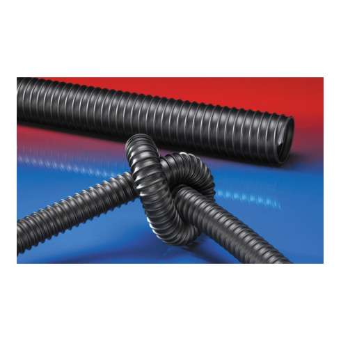 Norres PU Förderschlauch mittelschwer Ø 125mm L: 10m AIRDUC® PUR 350 AS BLACK