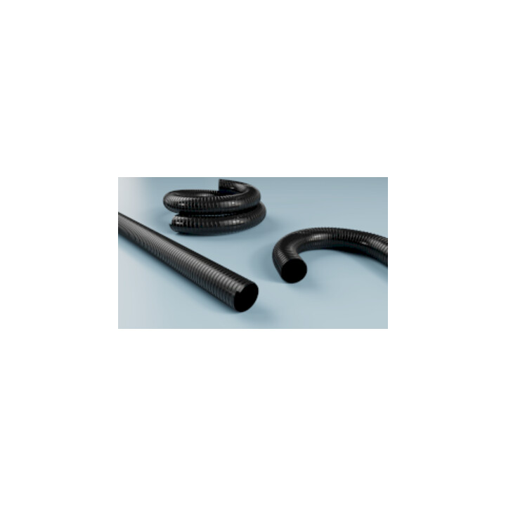 Norres PU Förderschlauch mittelschwer AIRDUC® PUR 350 AS BLACK