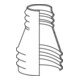 Norres Schrumpfschlauch zum Verbinden von Schläuchen / Stutzen L = 100mm Ø 50-70mm