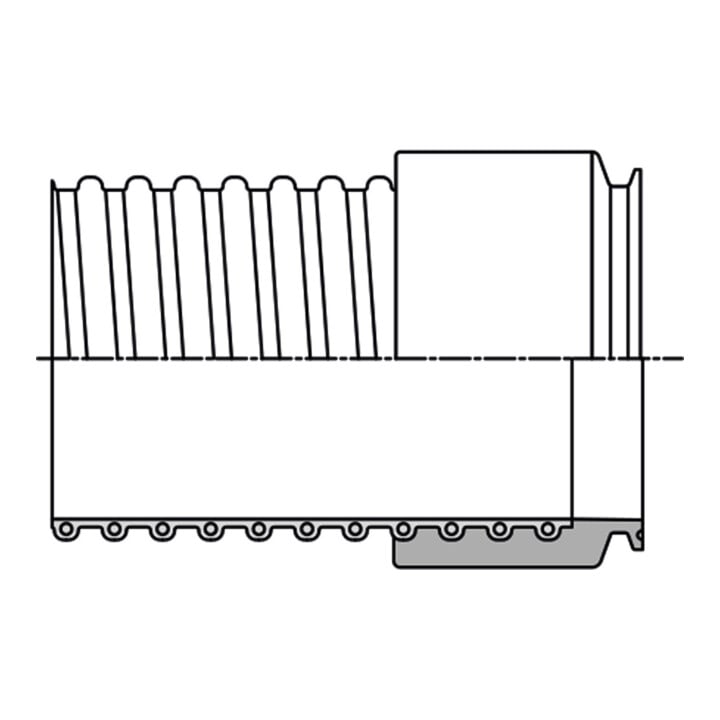 Norres TRI-Clamp Kuppl.CONNECT 245 FOOD f.Innen-D.50mm f.Schl.350,351 ,355,533,341,345