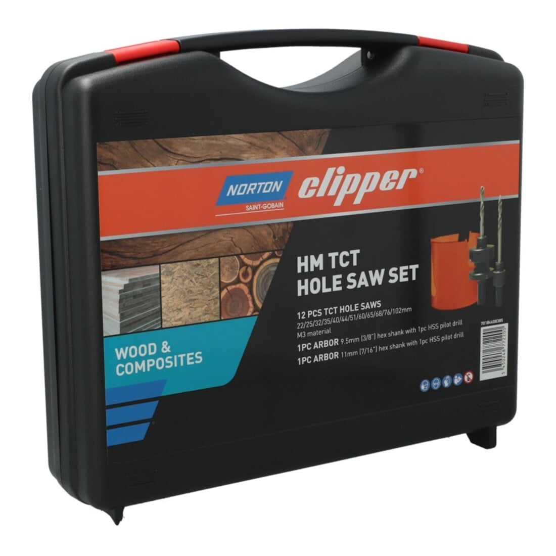 Norton Coffret scies-cloches "Bois" 12x scies-cloches TCT