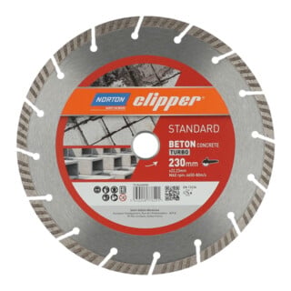 Norton Diamantscheibe Standard Beton Turbo, Durchmesser 230