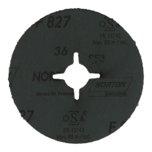 Norton Disque à fibres F827 125x22 P36
