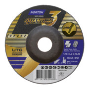 Norton Disque combo tronçonnage/ébarbage incurvé 125x4,2
