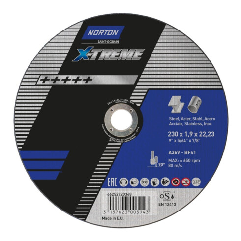 Norton Disque de découpe X-Treme 230x1,9 T41