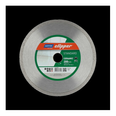 Norton Disque diamant Standard Céramique, diamètre 200