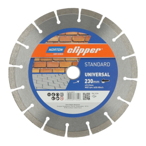 Norton Disque diamant standard universel, diamètre 230
