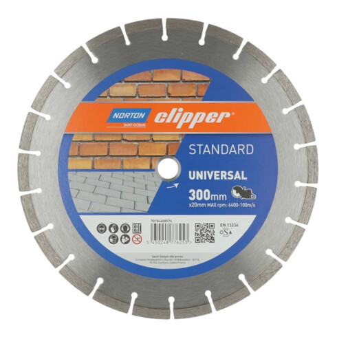 Norton Disque diamant standard universel, diamètre 300