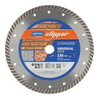 Norton Disque diamant standard universel Turbo, diamètre 230