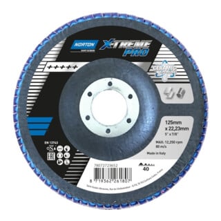 Norton Fächerscheibe X-Treme Pro 125 mm P40