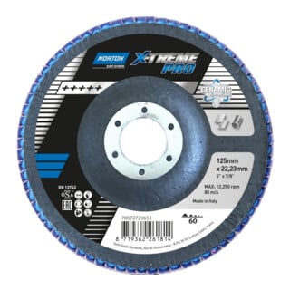 Norton Fächerscheibe X-Treme Pro 125 mm P60