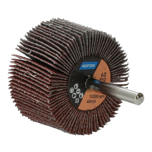 Norton Fächerschleifer mit Schaft R207Plus 50x30x6 P60