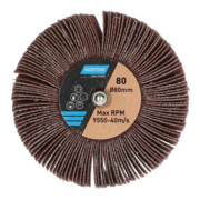 Norton Meule à lamelles avec tige -BDX R207- 80x30x6mm SK(C) P80