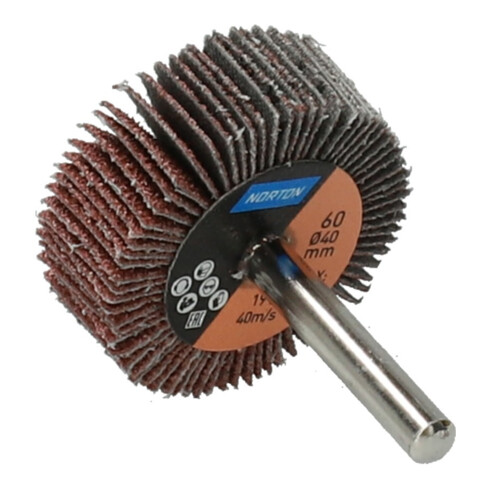 Norton Meule à lamelles avec tige R207Plus 40x15x6 P60