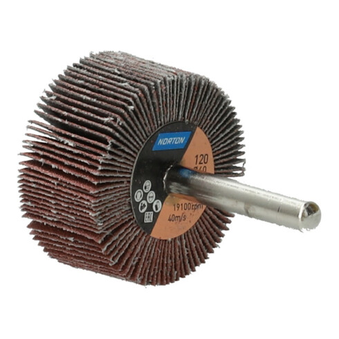 Norton Meule à lamelles avec tige R207Plus 40x20x6 P120