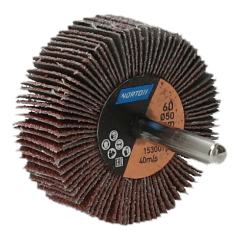 Norton Meule à lamelles avec tige R207Plus 50x20x6 P60