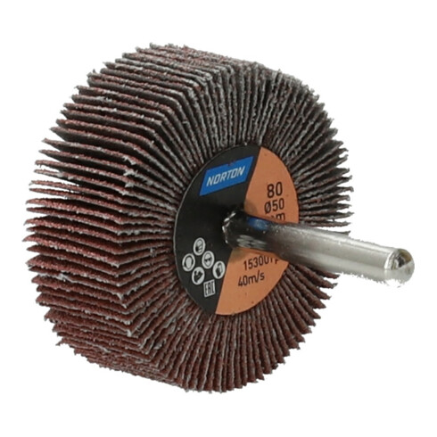 Norton Meule à lamelles avec tige R207Plus 50x20x6 P80