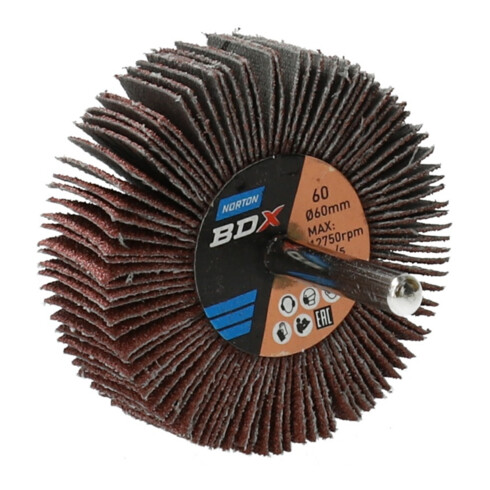 Norton Meule à lamelles avec tige R207Plus 60x20x6 P60