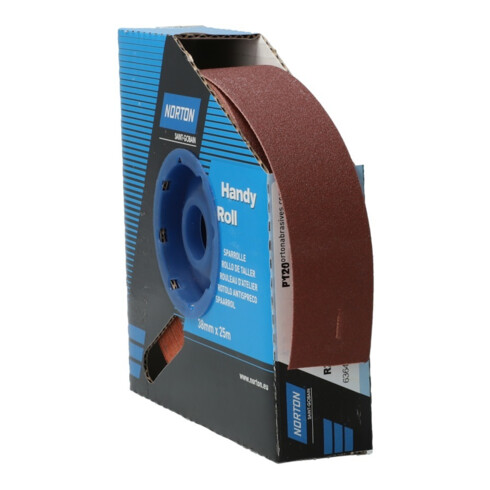 Norton Rouleaux abrasifs -R222- 38x25m P120