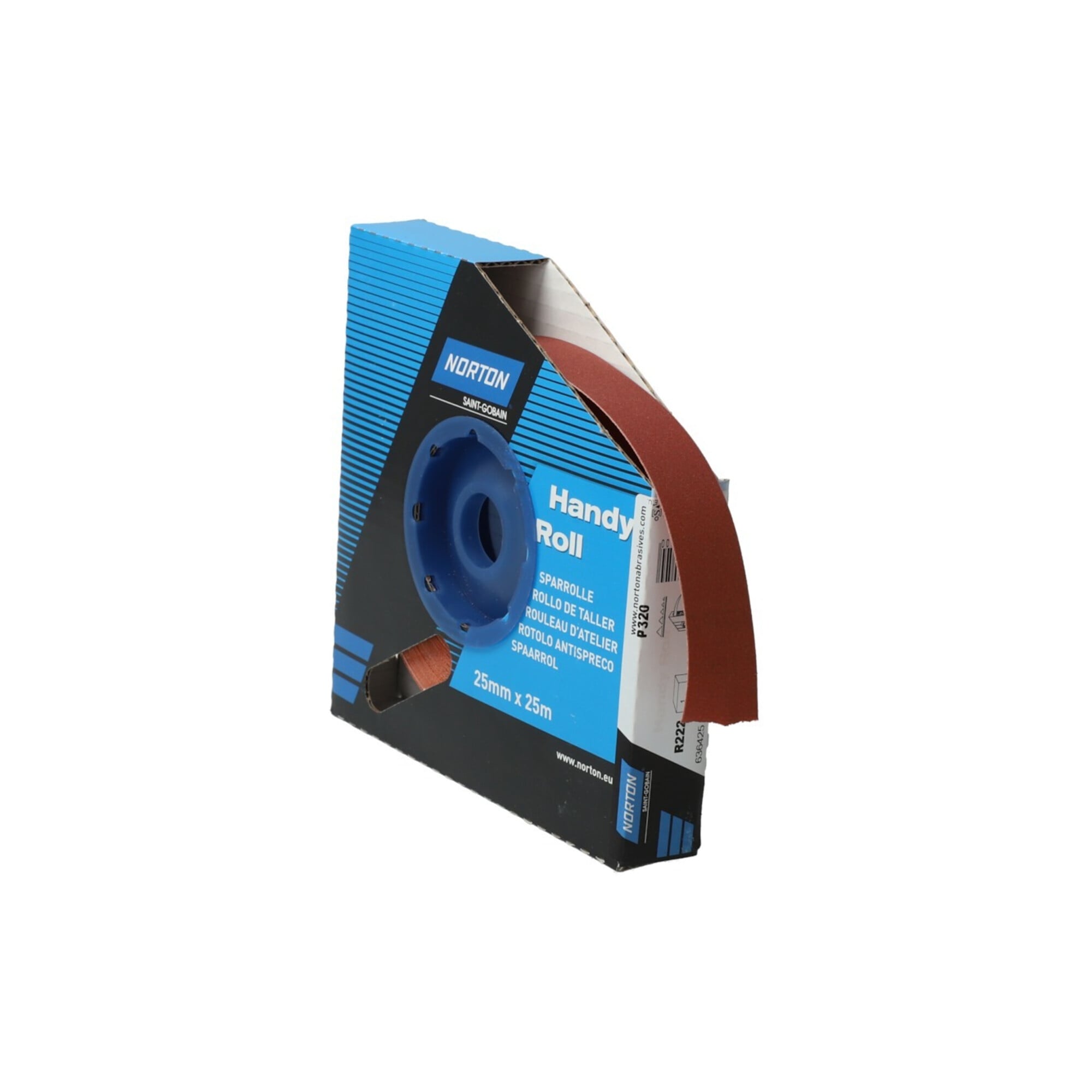 Norton Sparrolle R222 25mmx25m P320 ; Saint-Gobain