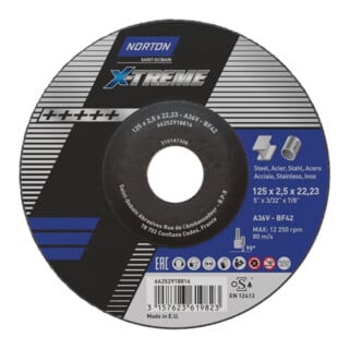 Norton Trennscheibe X-Treme 125x2,5 T42