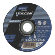 Norton VULCAN-Metall-Inox Trennscheibe, gerade ultradünn 125x1x22.23