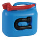 Nourrices à carburant  PREMIUM (NU) 5 L bleu, homologation NU, PE-HD, accessoire rouge-1