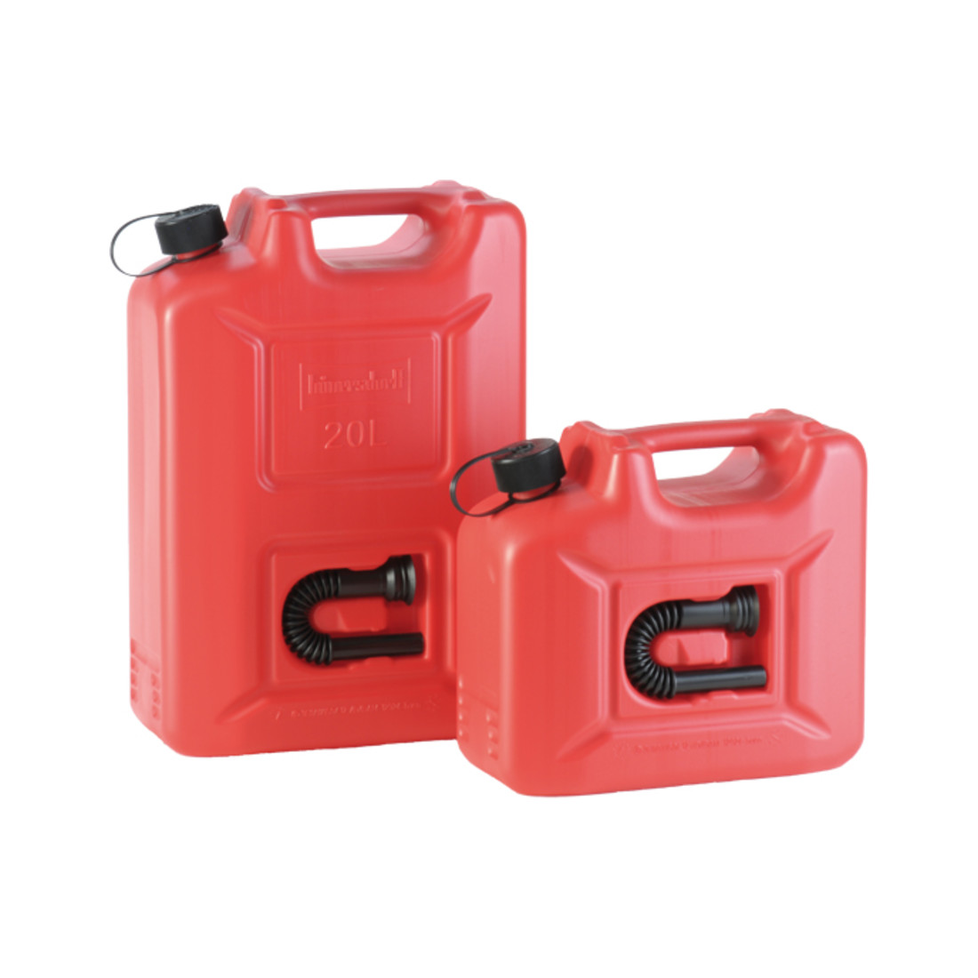 Nourrices à carburant PROFI (NU) 10 L rouge, homologation NU, PE-HD, accessoire noir