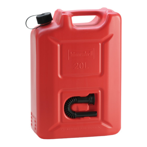 Nourrices à carburant PROFI (NU) 20 L rouge, homologation NU, PE-HD, accessoire noir