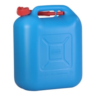 Nourrices à carburant STANDARD 20 L, PE-HD bleu, homologation NU, accessoire rouge