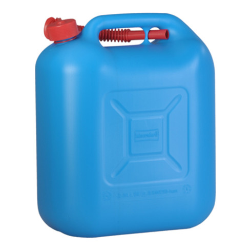 Nourrices à carburant STANDARD 20 L, PE-HD bleu, homologation NU, accessoire rouge