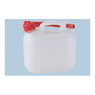Nourrices à carburant STANDARD 5 L, PE-HD naturel, homologation NU et accessoire rouge