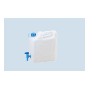 Nourrices à eau ECO 12 L avec robinet, PE-HD naturel, robinet de vidange fixement monté (bleu)-2
