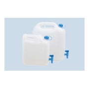Nourrices à eau ECO 22 L avec robinet, PE-HD naturel, robinet de vidange fixement monté (bleu)-4