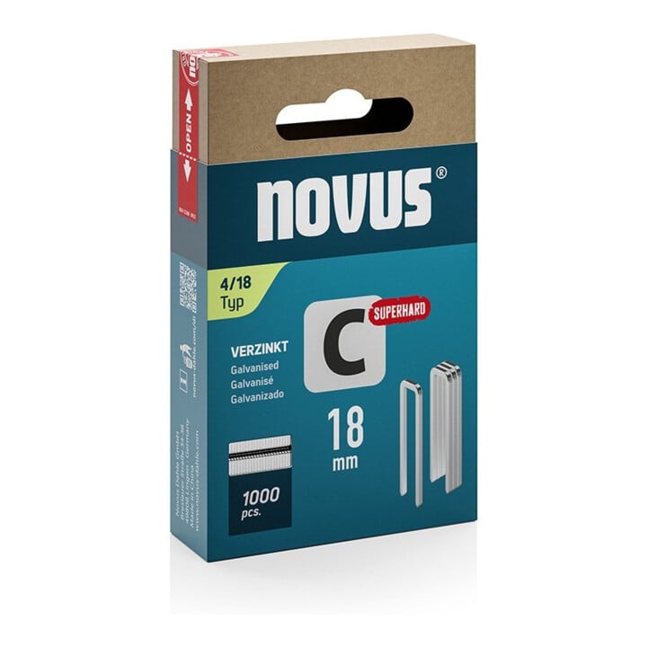 Novus Agrafe C 4 18 mm 1000 pièces Schiebe-FS Steinel