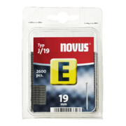 NOVUS Agrafe E type J 19 mm VE de 2600 pièces