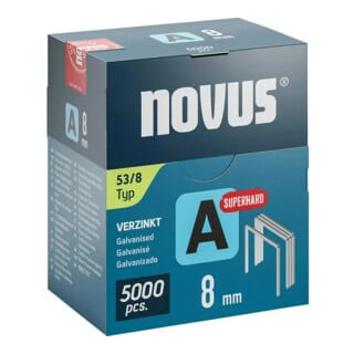 Novus Agrafe fine A type 53/8 mm ST, boîte de 5000 pièces