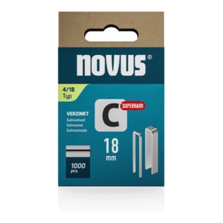 Novus Klammer C 4 18mm 1000 St Schiebe-FS Steinel
