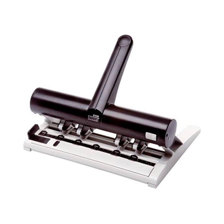 NOVUS Locher B430 025-0470 4fach 30Bl. Metall anthrazit/lichtgrau