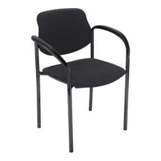 Nowy Styl Besucherstuhl STYL 4L mit Armlehne schwarz schwarz