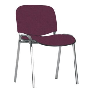 Nowy Styl Chaise visiteur ISO 4L chromée bordeaux