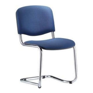 Nowy Styl Chaise visiteur ISO Swing CF chromée bleue