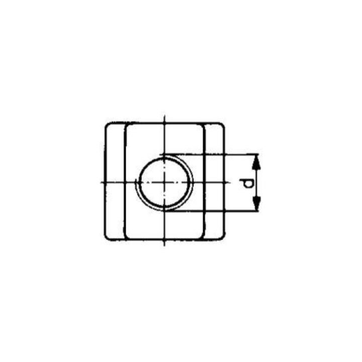 Nutenstein D508 M6x 8 mm FOR