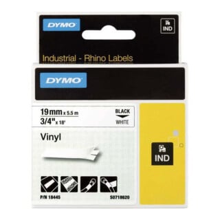 NWL Bande ID1 Vinyle 19 mm 5,5 m noir sur blanc