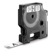 NWL D1 Ruban d'étiquettes 12 mm/7 m noir sur blanc 45013-3