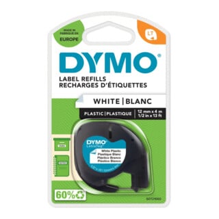 NWL LetraTag Ruban blanc 12 mm/4 m 91221