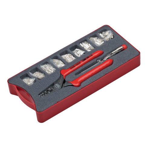 NWS Pince à sertir et assortiment de manchons 143-BS