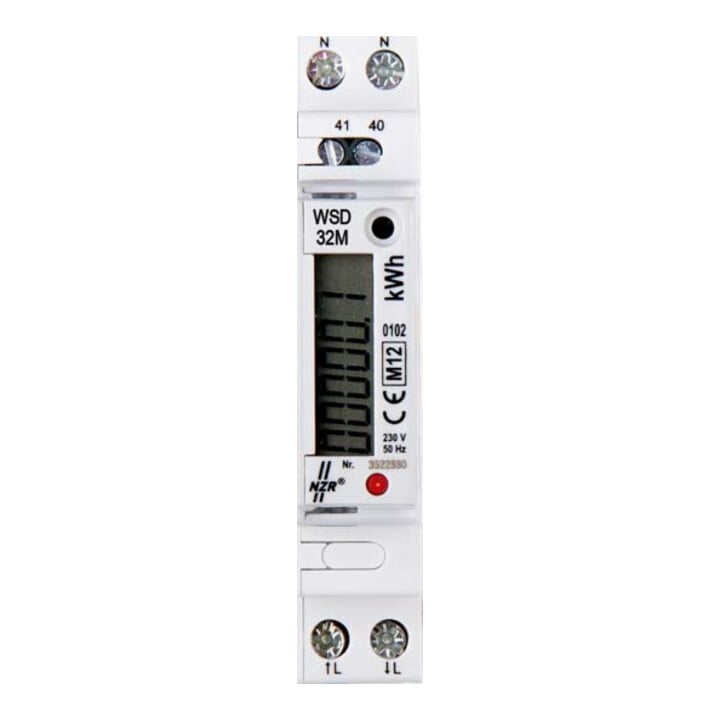 NZR Compteur de courant alternatif 1x230 V, 5(25)A EcoCount WSD 32M