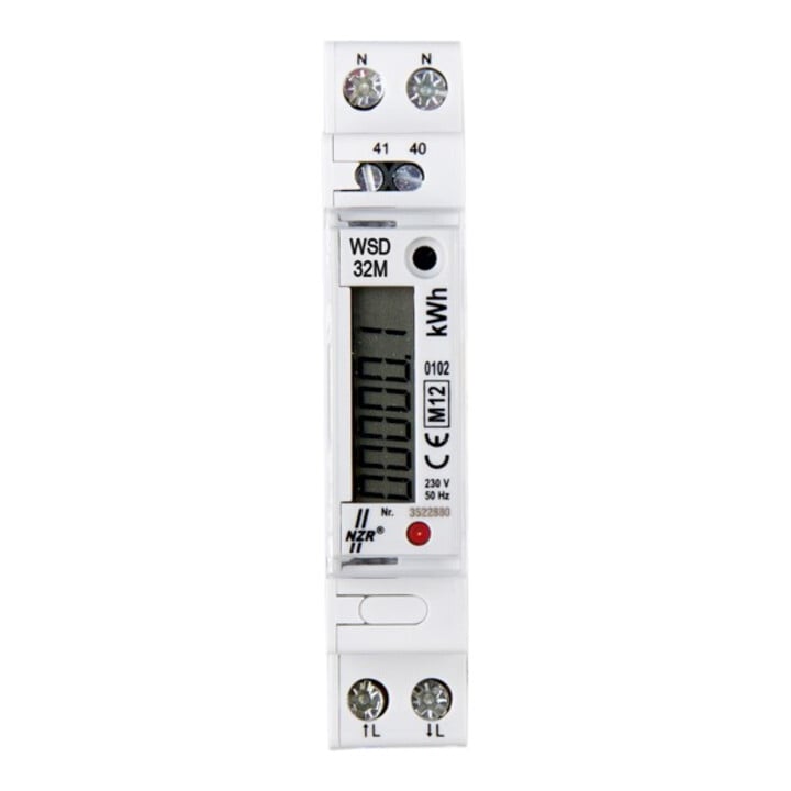 NZR Compteur de courant alternatif 1x230 V, 5(25)A EcoCount WSD 32M